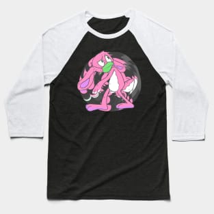 Masked RABBIT pink Baseball T-Shirt